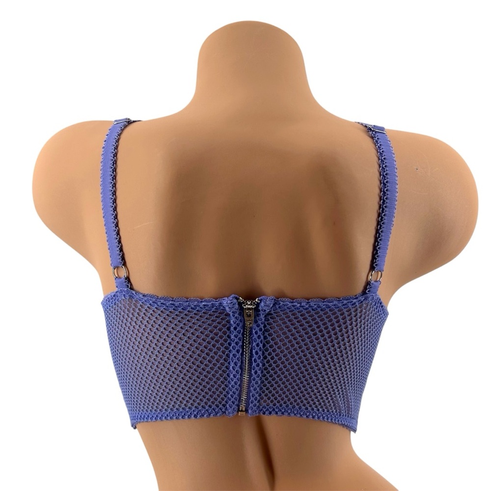 Victoria’s Secret Dream Angels Lined Demi Longline Bra Purple Lavender Size 34D - Picture 9 of 15